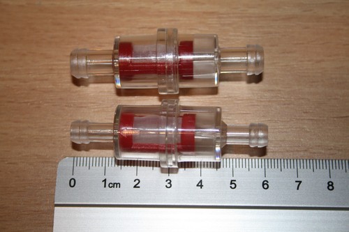 Benzinfilter klein transparent